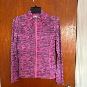 Ideology Women's Pink and Gray Zip-Up Jacket